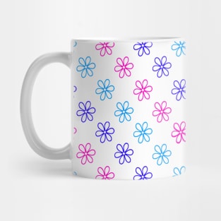 Multi Colored Flowers Mug